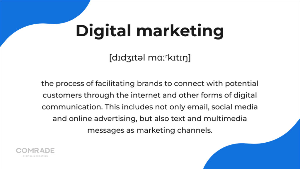 Definition of digital marketing