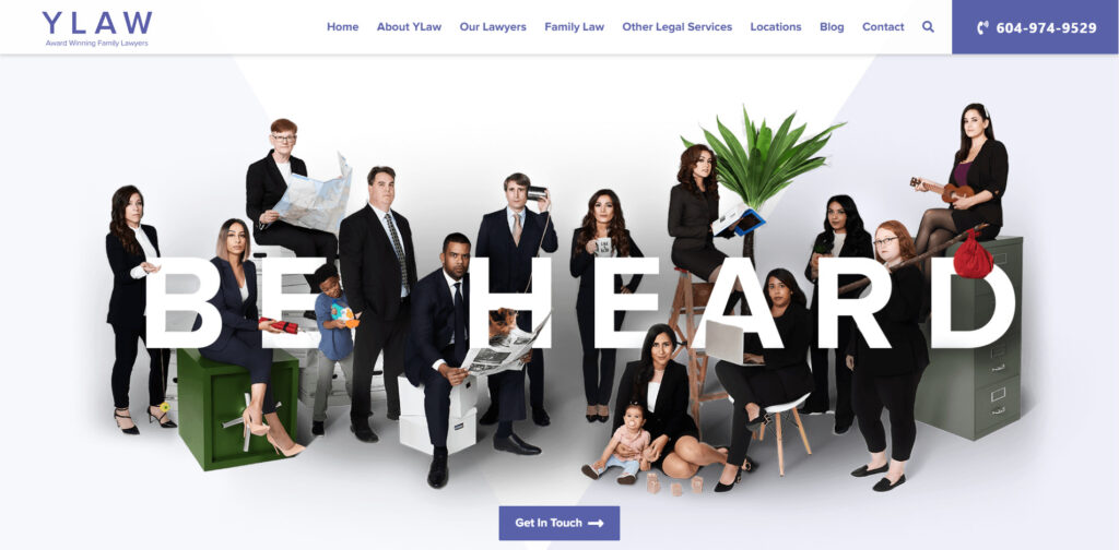 YLaw Group best law firm websites