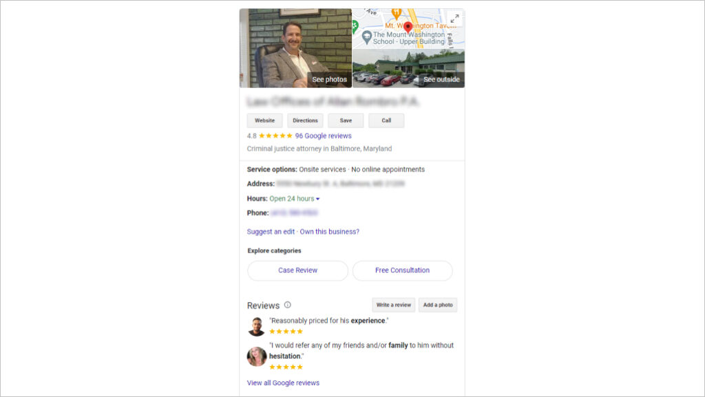 Google My Business for local lawyers