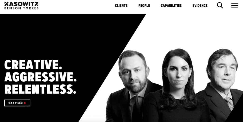 Kasowitz Benson Torres web design best law firm websites