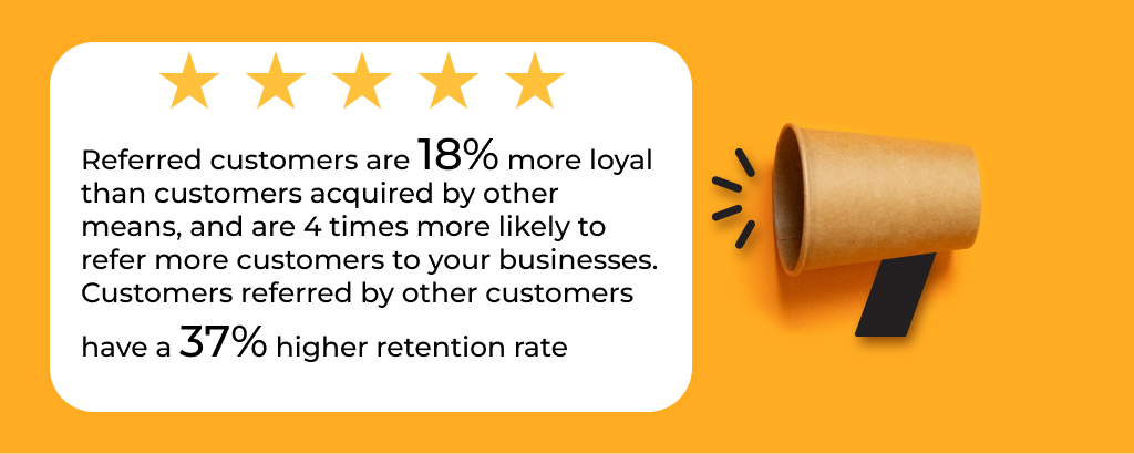 Customer referrals increase
