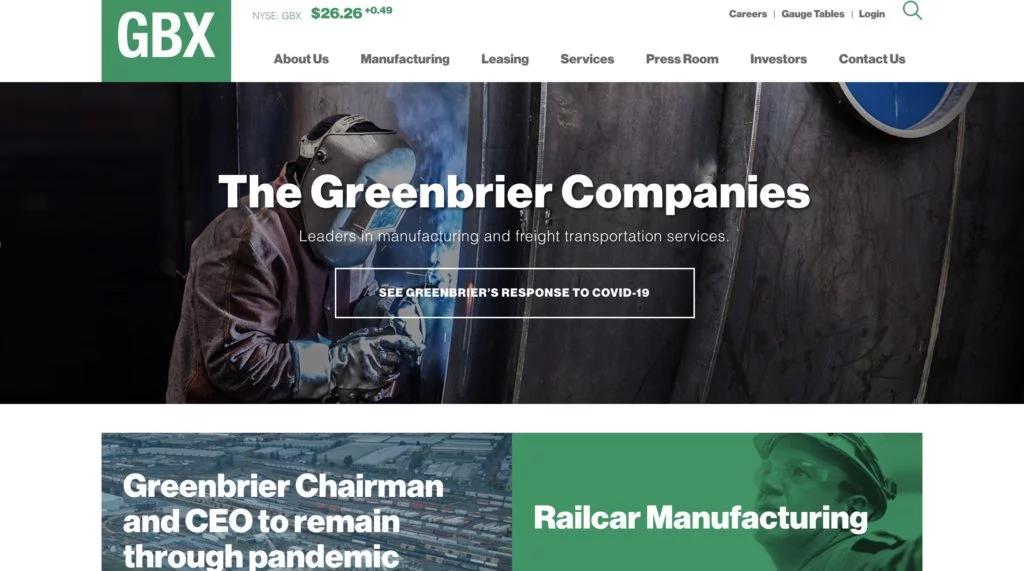 Greenbrier Integrated Railcar Manufacturer