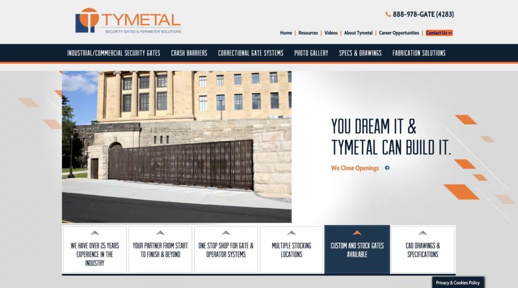 Tymetal Security Gates
