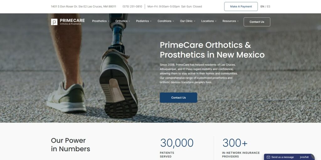 Prime Care LLC web design