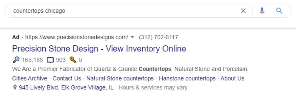 localized ppc ad