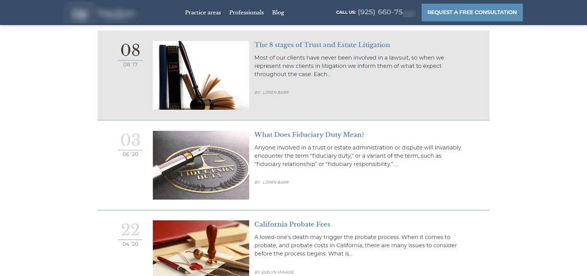 law firm professional blog