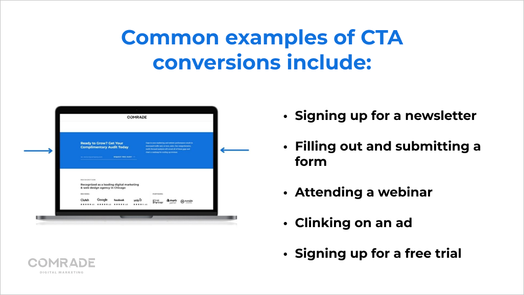 Examples of CTA conversions