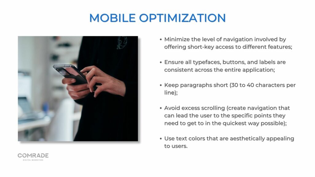 how to optimize your website mobile version