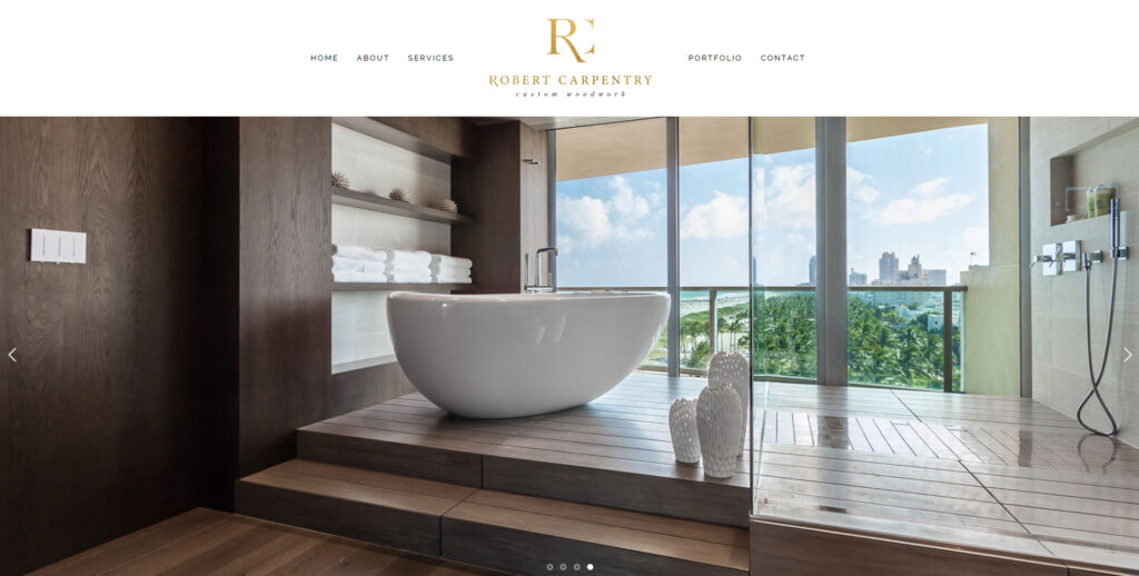 robert carpentry website design