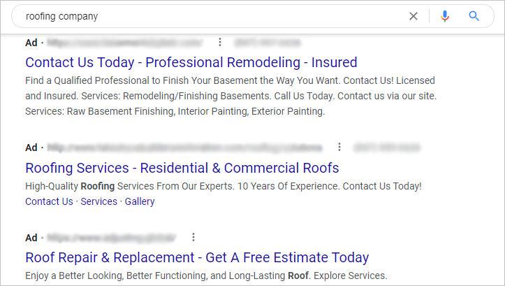 search advertising with google