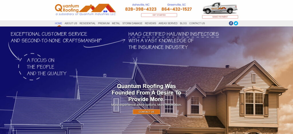 top best roofing websites