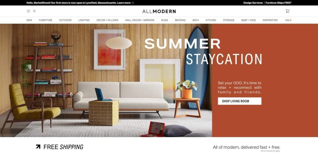 Best furniture store design websites