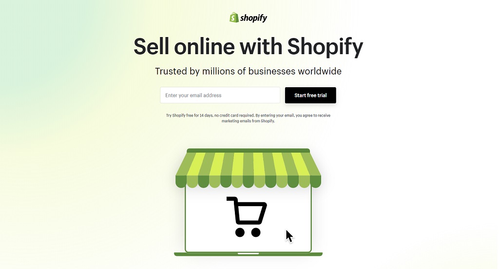 shopify website builder example