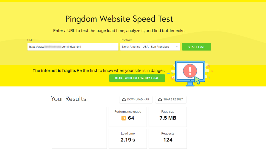 Use SEO tools to measure your website speed