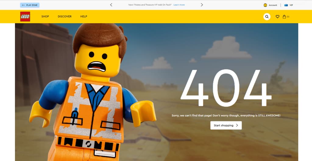 Lego 404 screenshot