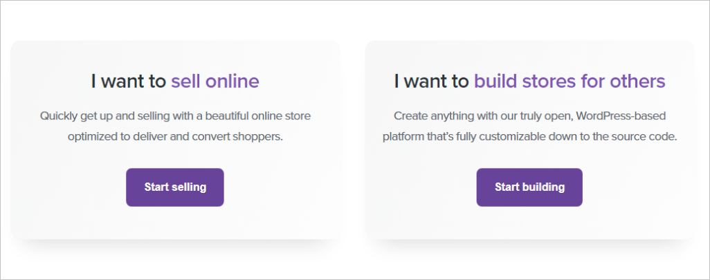 Examples of Woocommerce call to action