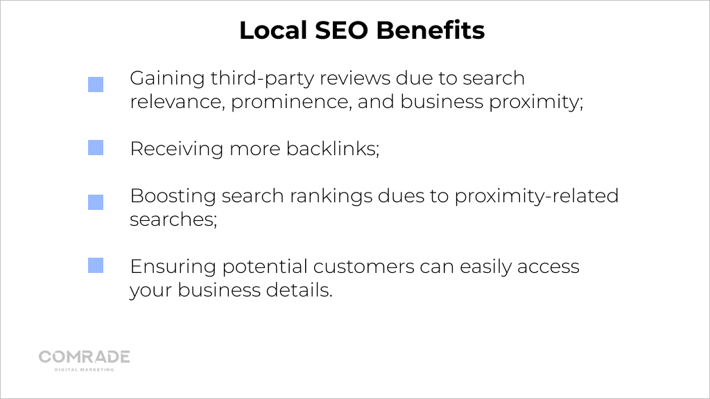 Implement local SEO
