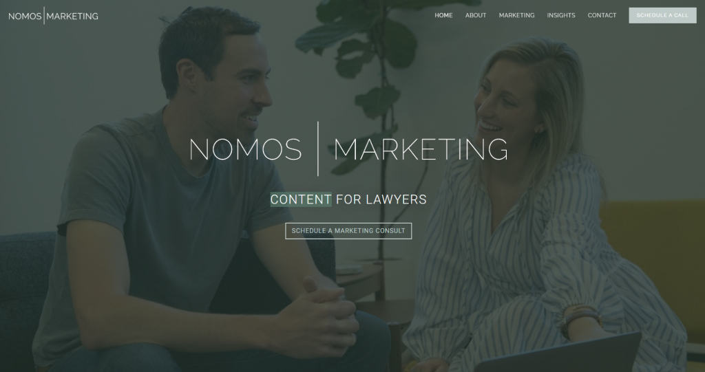 NOMOS Marketing website