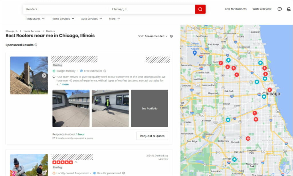 Yelp for Chicago contractors