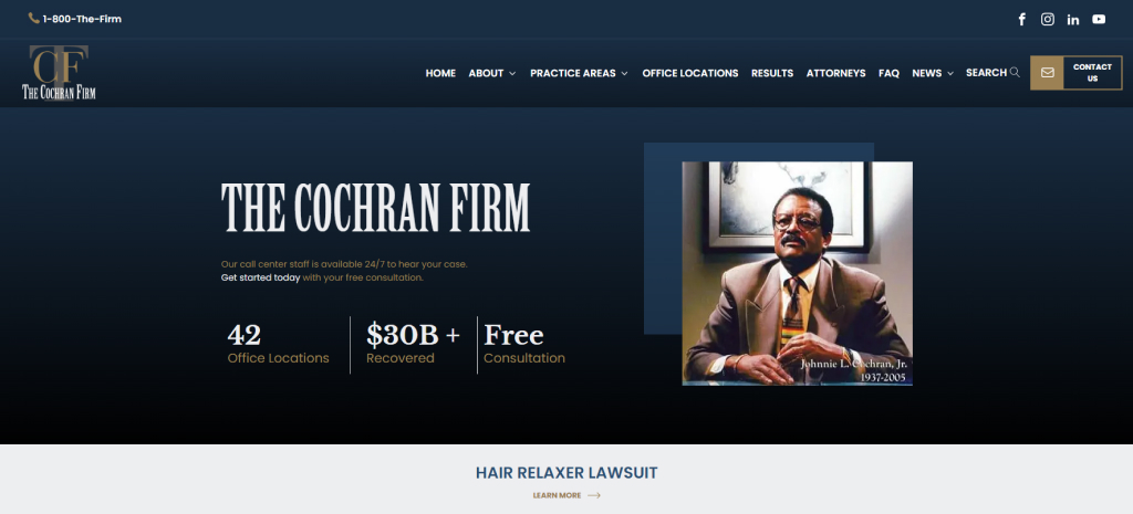 The Cochran Firm screenshot