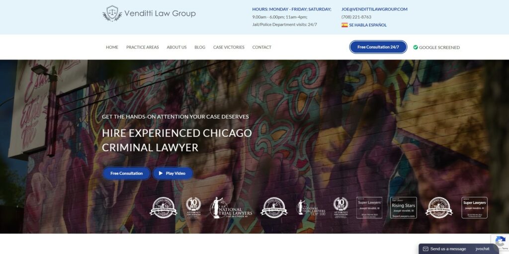Venditti Law group Web design