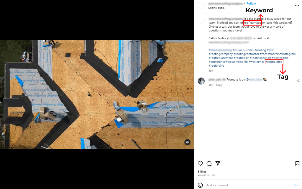 Instagram for roofers