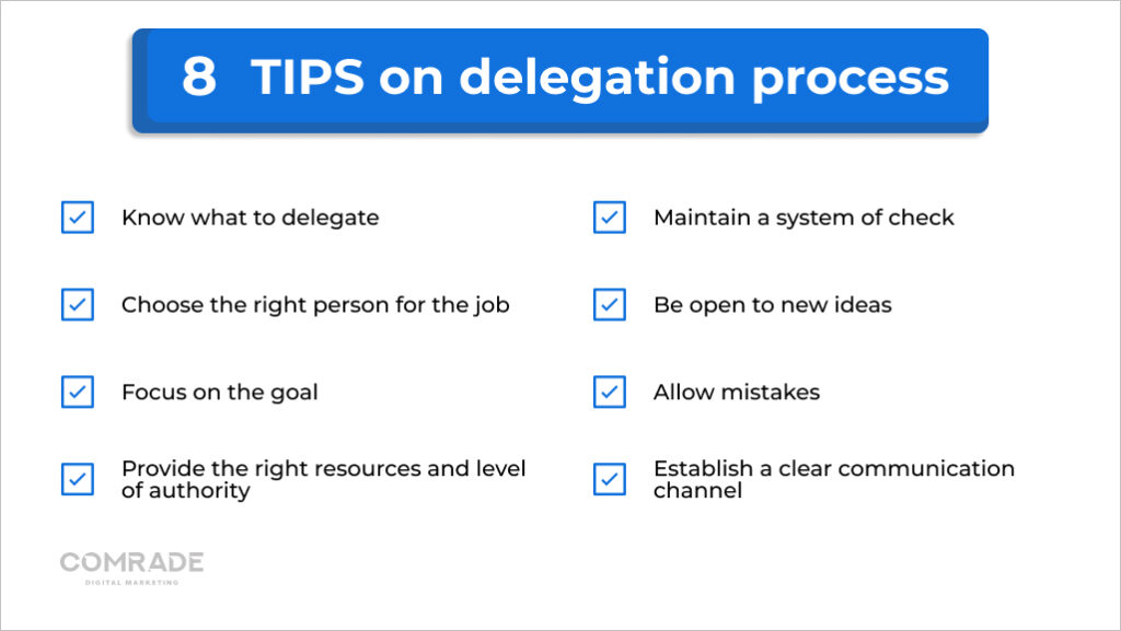 Tips on tasks delegation