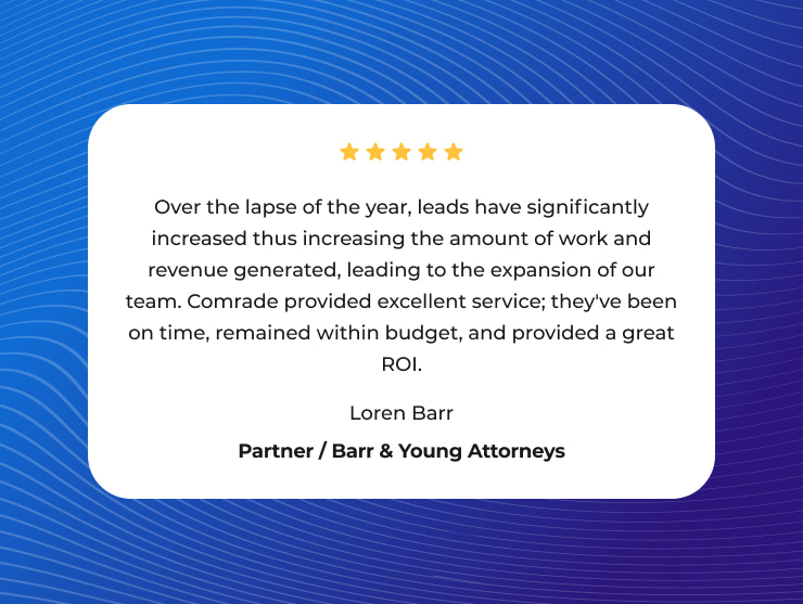 Barr and Young Attorneys' testimonial