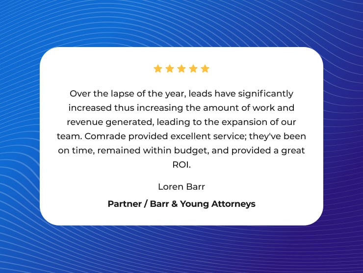 Barr and Young Attorneys' testimonial