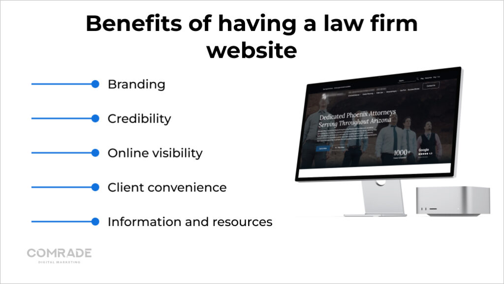Benefits of having a law firm website
