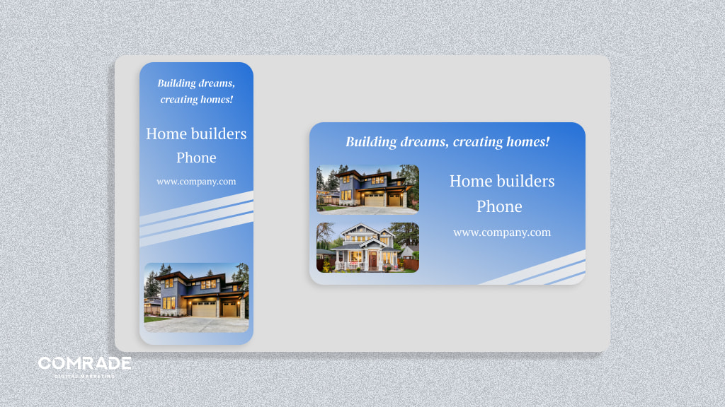 Display ads for ome builders