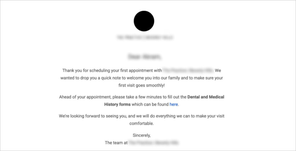 Appointment reminders in newsletters