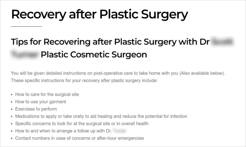 Blogging for plastic surgeons