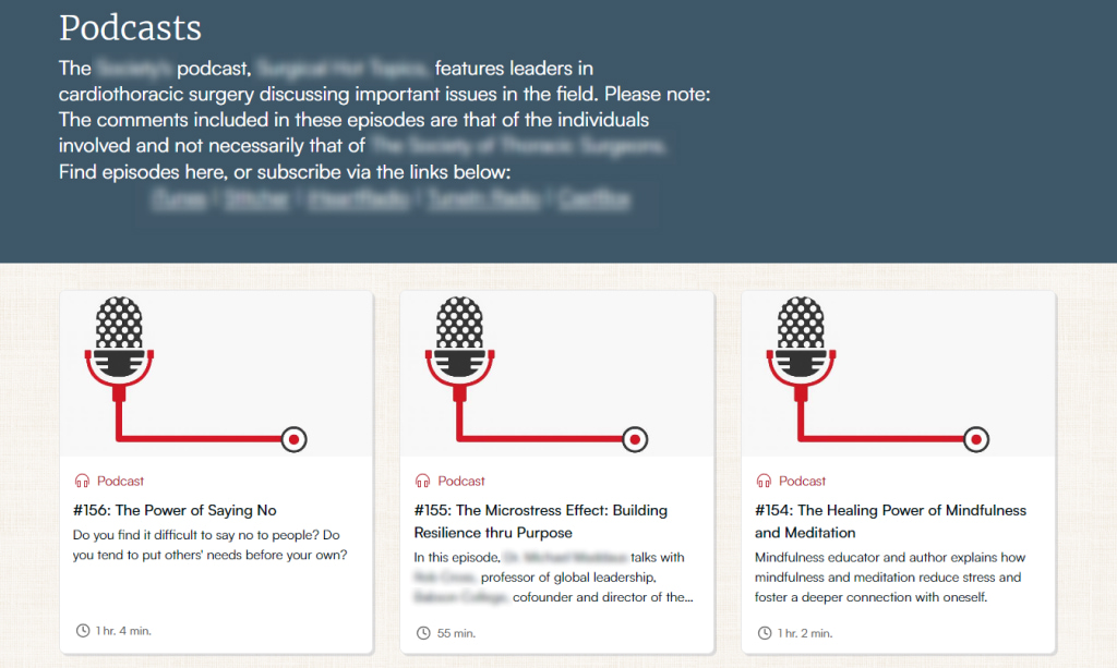 Podcasts for healthcare organizations enhance auditory