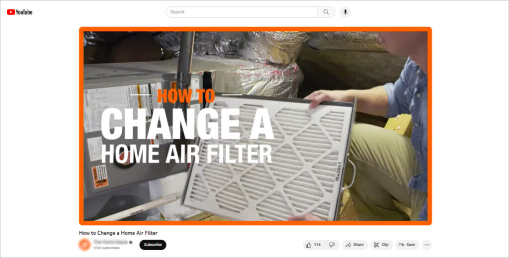 How to change a home air filter video