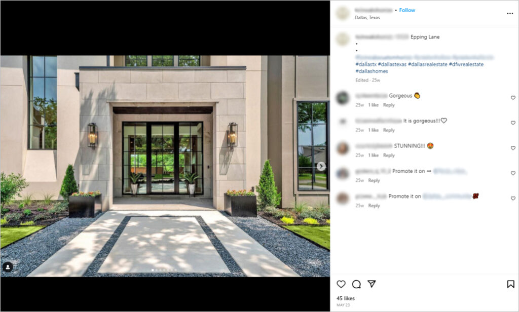 Instagram for home building companies
