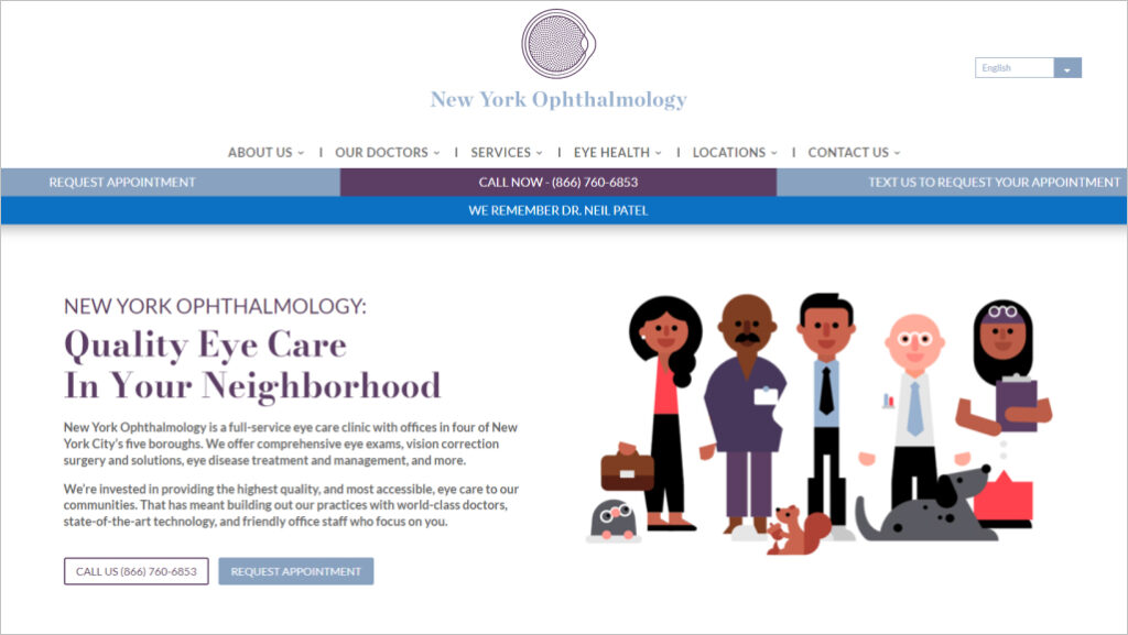 New York Ophthalmology homepage