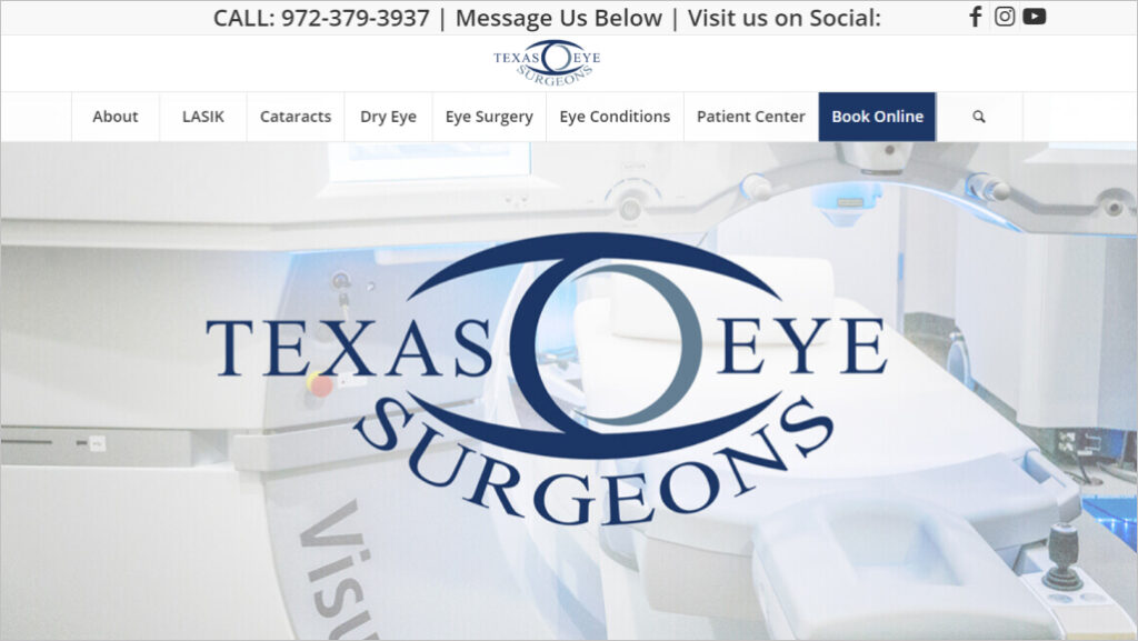 Texas Eye Surgeons homepage