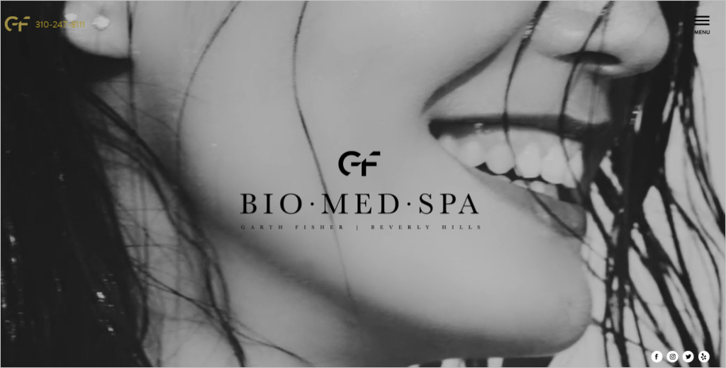 Biomed Spa's homepage