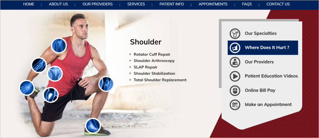 New England Orthopedic Surgeons homepage