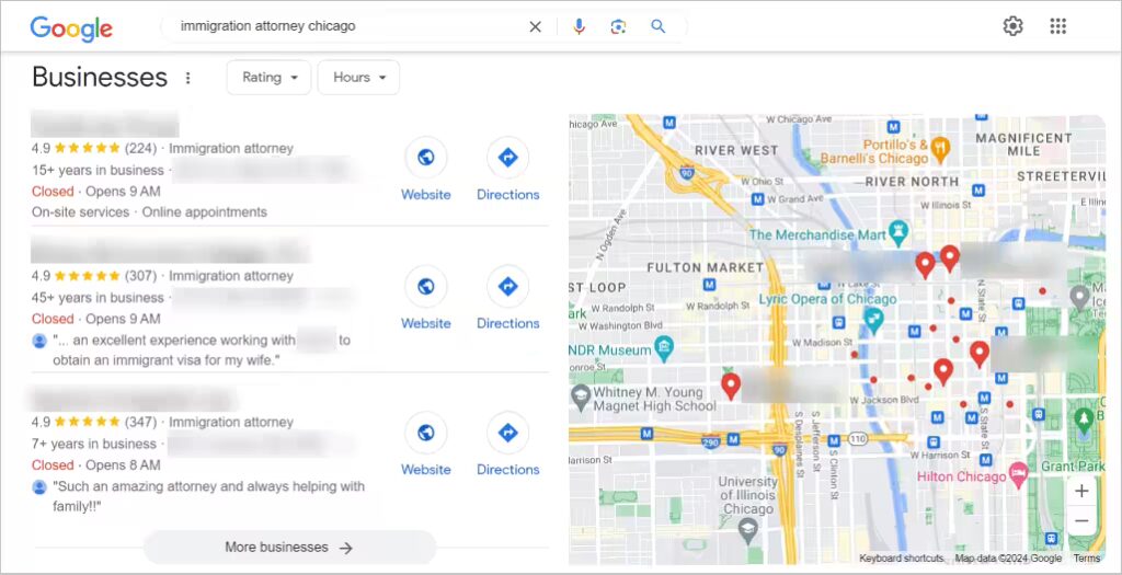 local seo results