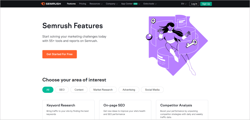 semrush screenshot