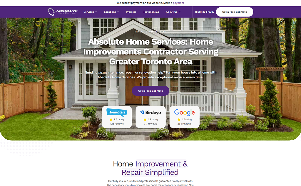 Absolute Home Services hp
