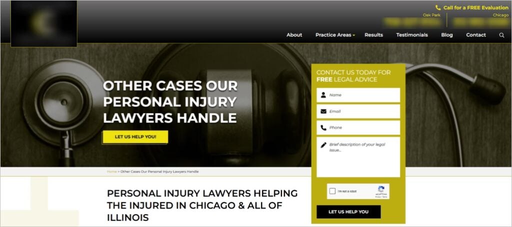 Landing page