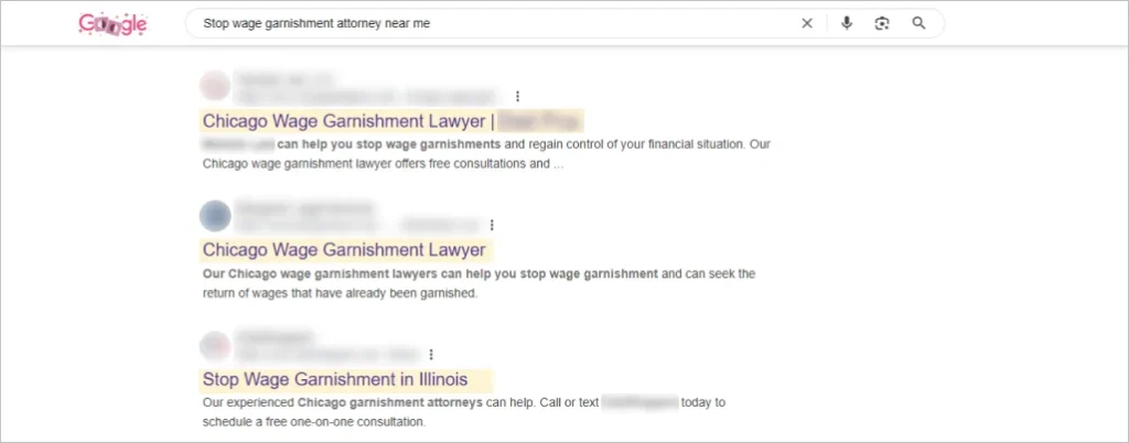 Focus on High-Intent, Local Bankruptcy Keywords