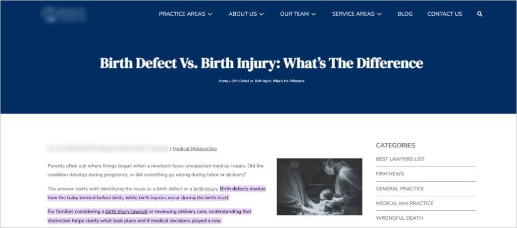 Blog post example