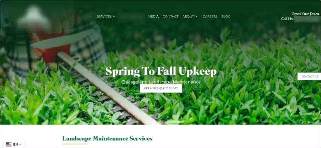 Landscape Website