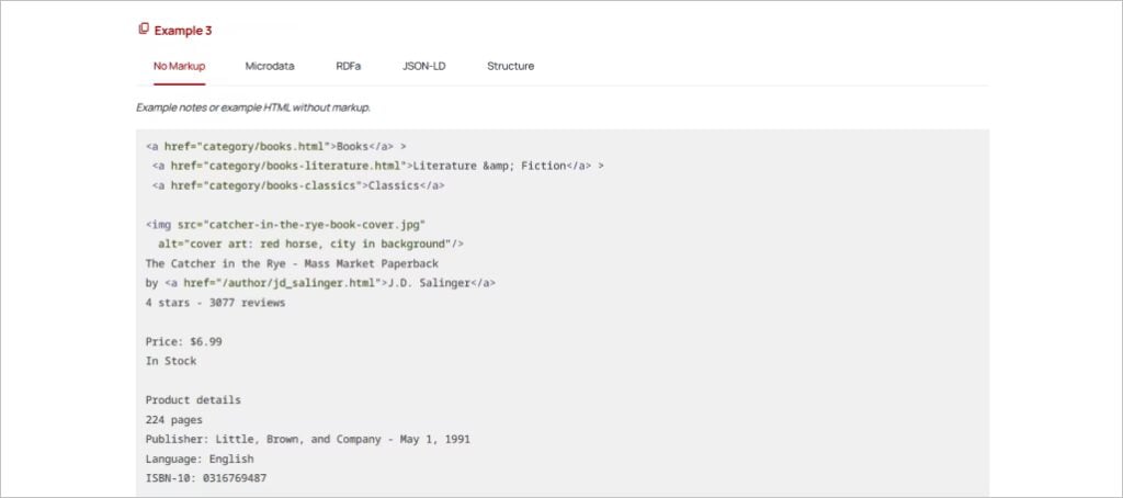Schema example