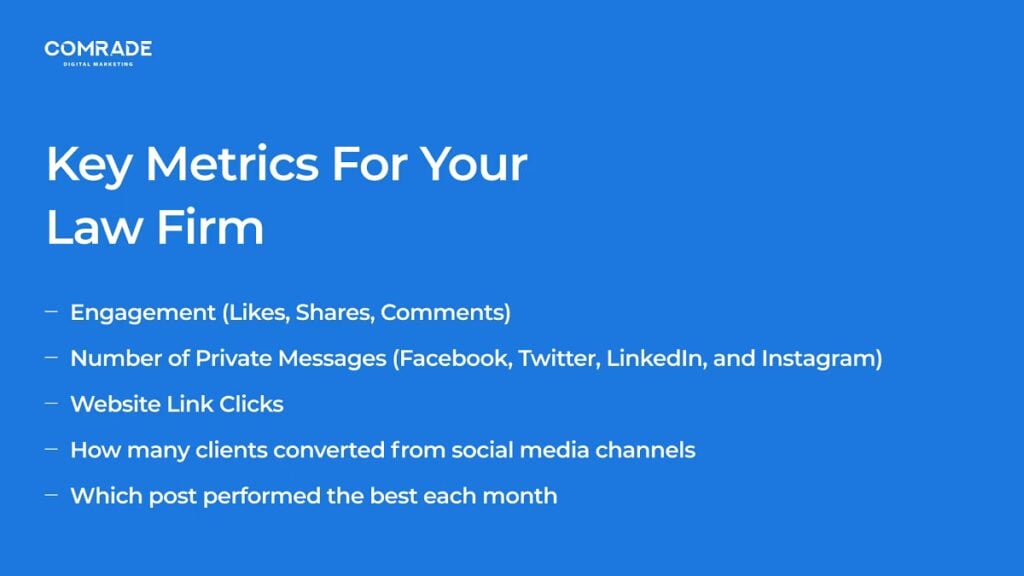 social media for attorneys metrics