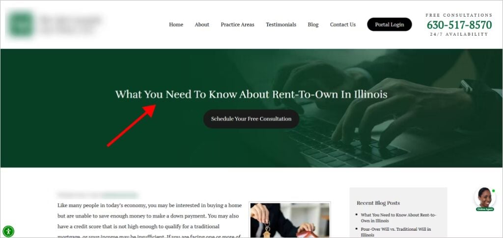 Blog content